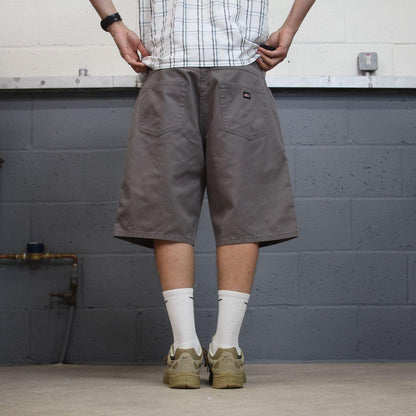 Dickies chino shorts Y2K grey Twill chino style skater shorts loose leg festival