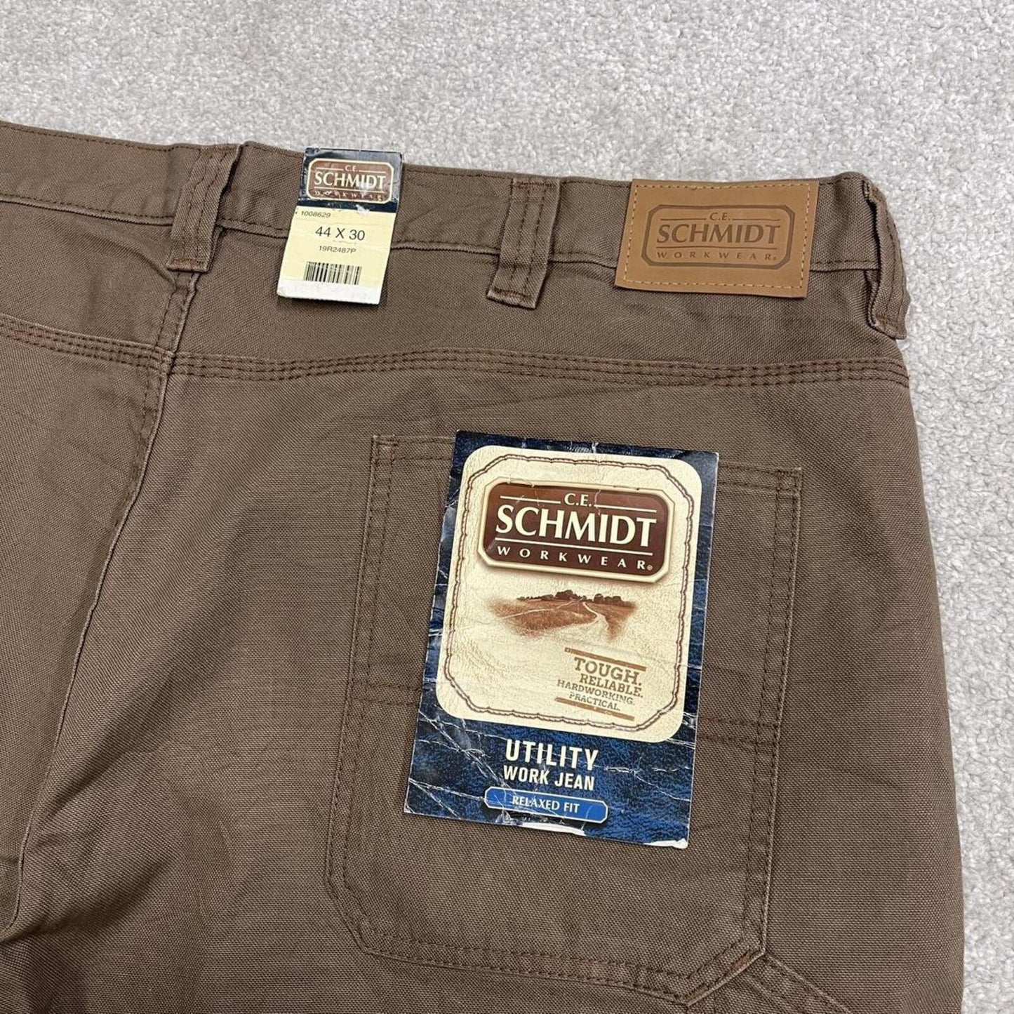 Baggy canvas cargo shorts carpenter brown Schmidt skater style work shorts summer