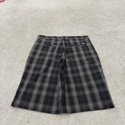 Dickies checkered carpenter shorts black Twill chino skater style shorts long leg