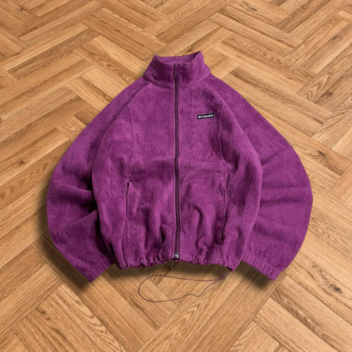 Y2K Colombia tech fleece purple Women's full zip autumn adjustable technical fleece