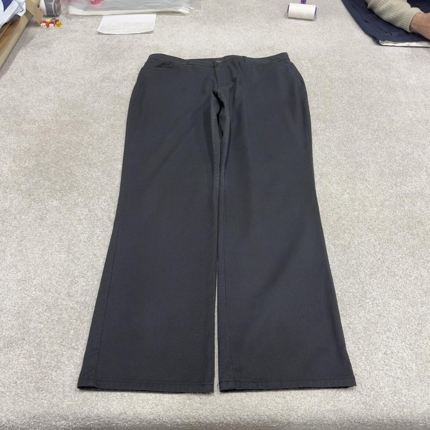 Dickies chino work pants faded black Straight leg twill chino skate style trousers