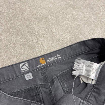 Vintage Carhartt cargo pants grey Loose relaxed fit canvasy skate style workwear cargo pants