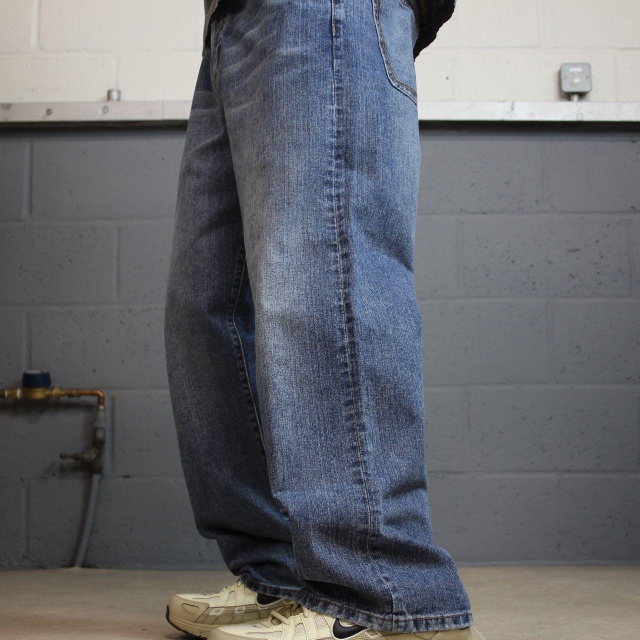 Y2K Sean John baggy jeans blue denim W36L30 Garvey loose fit surf style pants