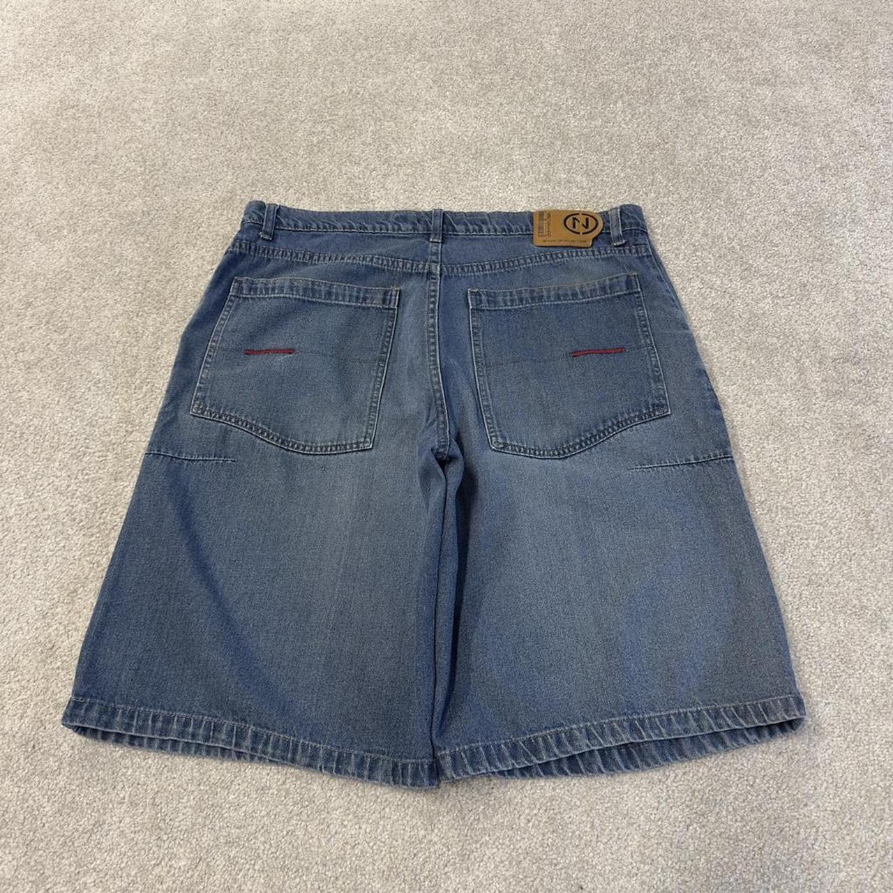 Loose baggy y2k denim shorts blue 96 North floaty skater surf style summer shorts