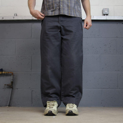 Dickies chino skate pants y2k grey Straight leg 2000s style twill chino trousers