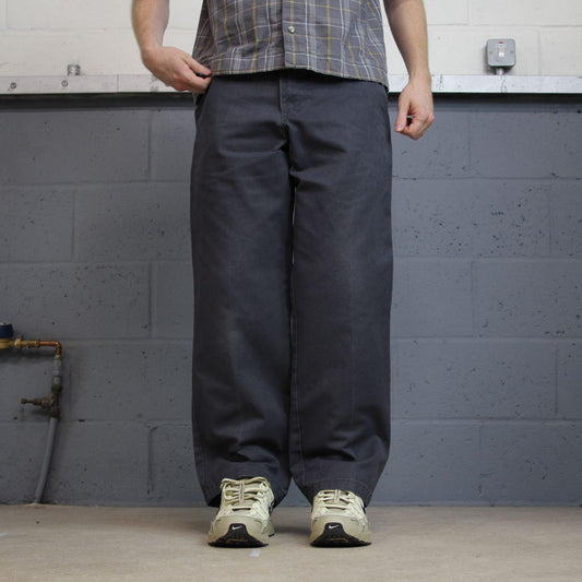Dickies chino skate pants y2k grey Straight leg 2000s style twill chino trousers