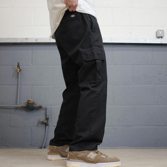 Loose Dickies cargo trousers W36L30 black chino style skater cargo pants