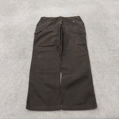 Brown denim carpenter jeans y2k loose W36L32 Lakin Mckey straight leg skater style work cargos