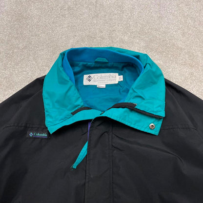 00s Columbia technical windbreaker jacket L men's black y2k style autumn
