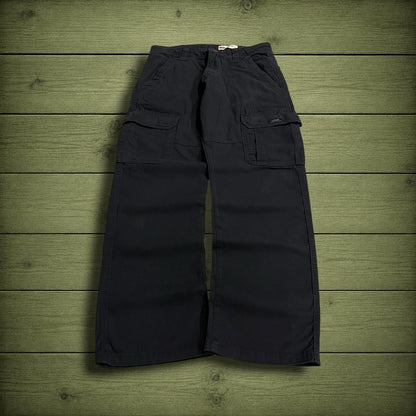 Wrangler cargo pants relaxed fit y2k black Comfy chino style skate work trousers