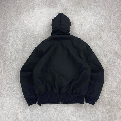 Black Carhartt active jacket Small hooded canvas skater jacket