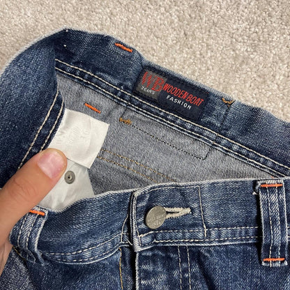 Baggy denim shorts y2k surf blue Loose fit WBJ summer festival jorts