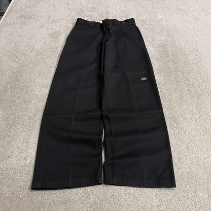 Dickies baggy double knee pants black W32L32 Loose fit wide leg chino skate work trousers
