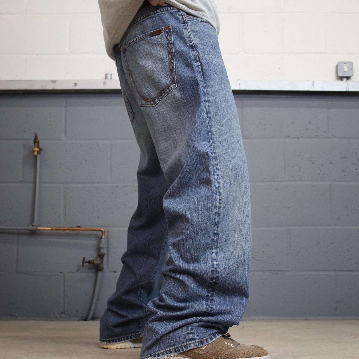 Vintage baggy Sean John jeans 90s skater style W32L32 blue loose denim pants