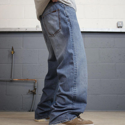 Vintage baggy Sean John jeans 90s skater style W32L32 blue loose denim pants