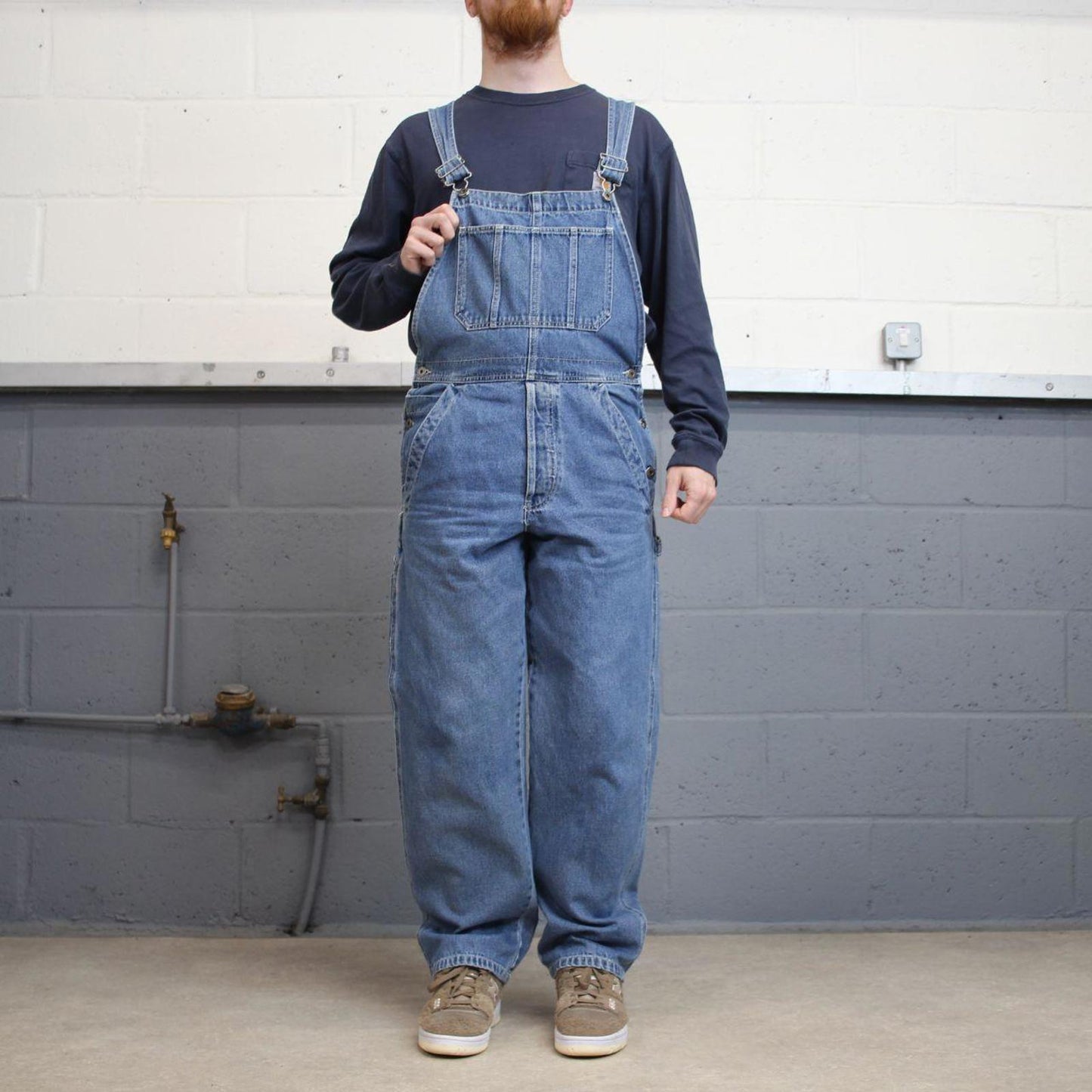 Vintage Old Navy dungarees W34L30 blue mens denim overalls