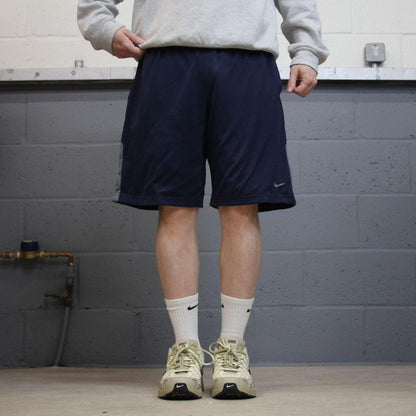 Nike sports shorts y2k floaty leg navy Casual style comfy loose floaty summer gym shorts