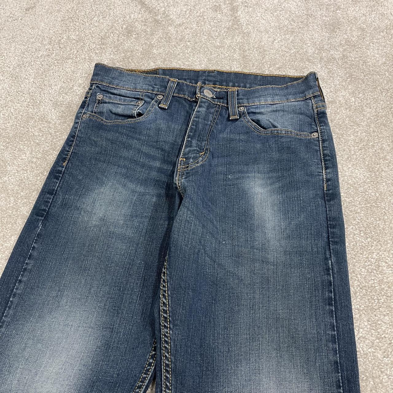 Y2K Levi’s 505 jeans W30L30 blue Straight fit 5 pocket belt loops red tab logo