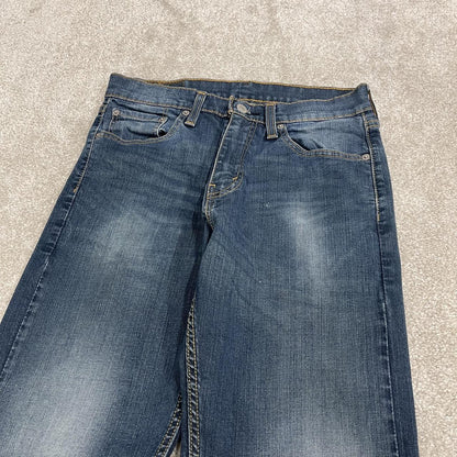 Y2K Levi’s 505 jeans W30L30 blue Straight fit 5 pocket belt loops red tab logo