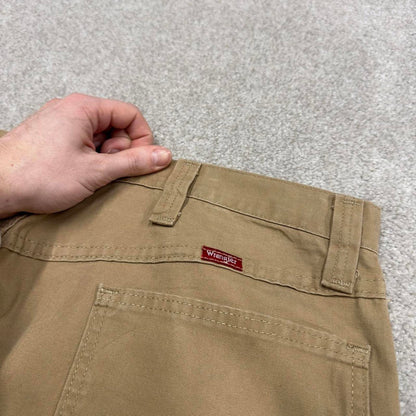Y2K Wrangler carpenter pants loose fit tan Loose skater style cargo work pants