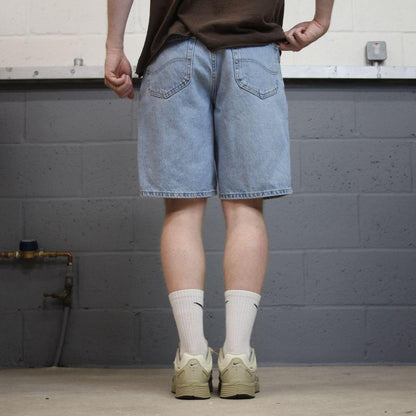 Lee denim Y2K shorts blue Loose denim skate style summer shorts