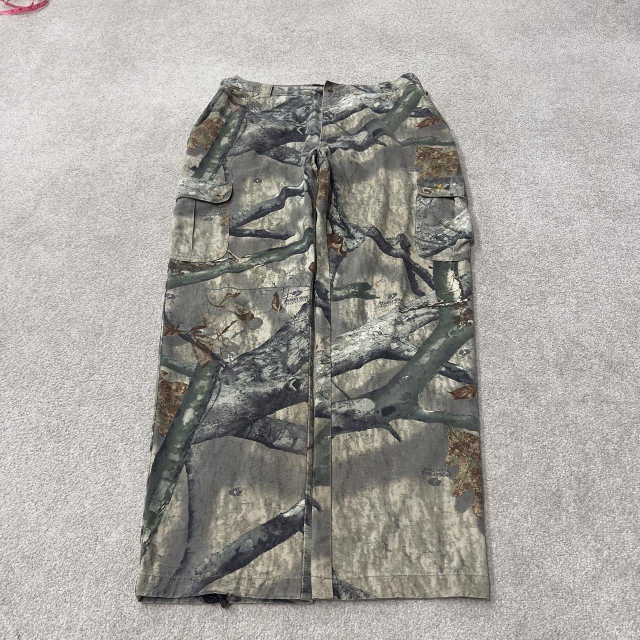 Vintage camo cargo pants y2k utility khaki Browning Mossy Oak camouflage hunting cargos