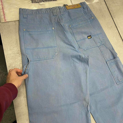 Baggy fit PJ carpenter jeans W36L31 blue wide leg heavy denim 90s style skater cargos casual denim
