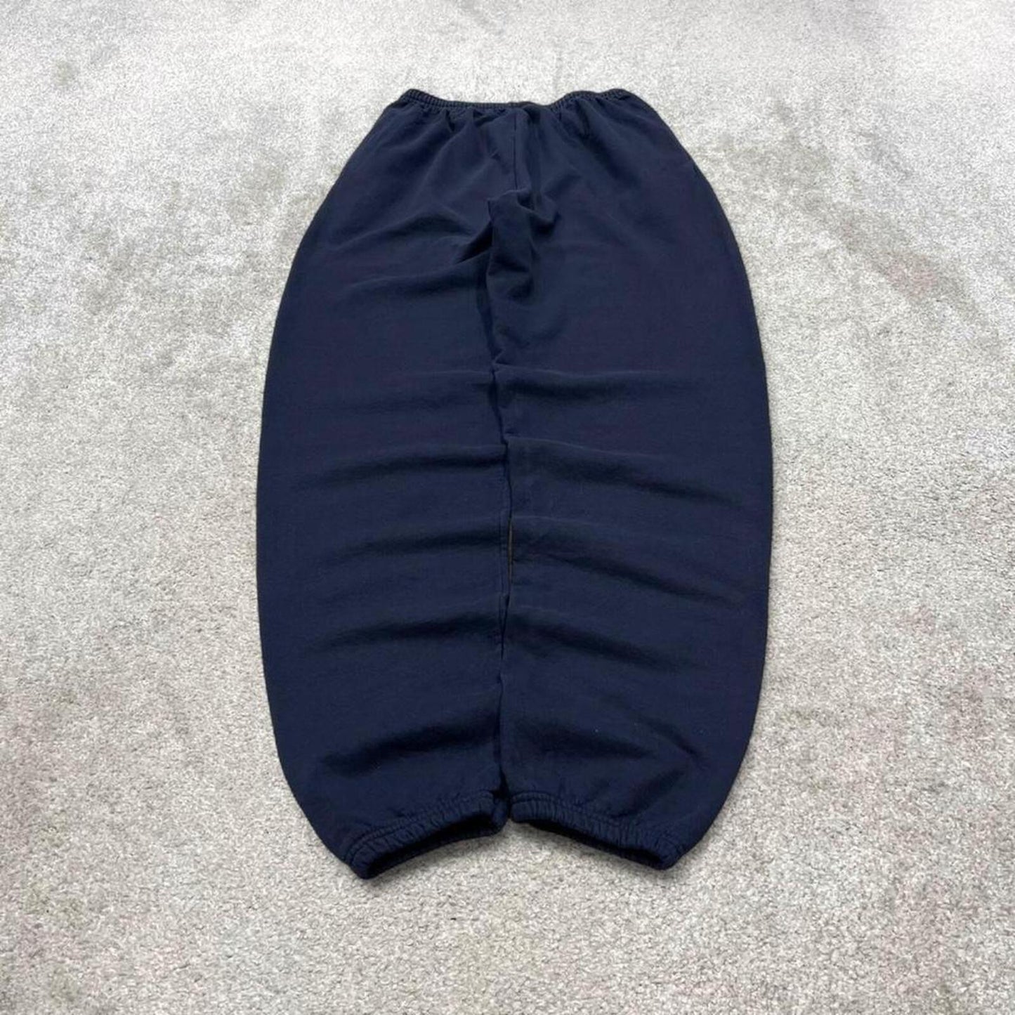 Champion baggy sweatpants joggers cuffed navy Loose floaty embroidered tracksuit bottoms