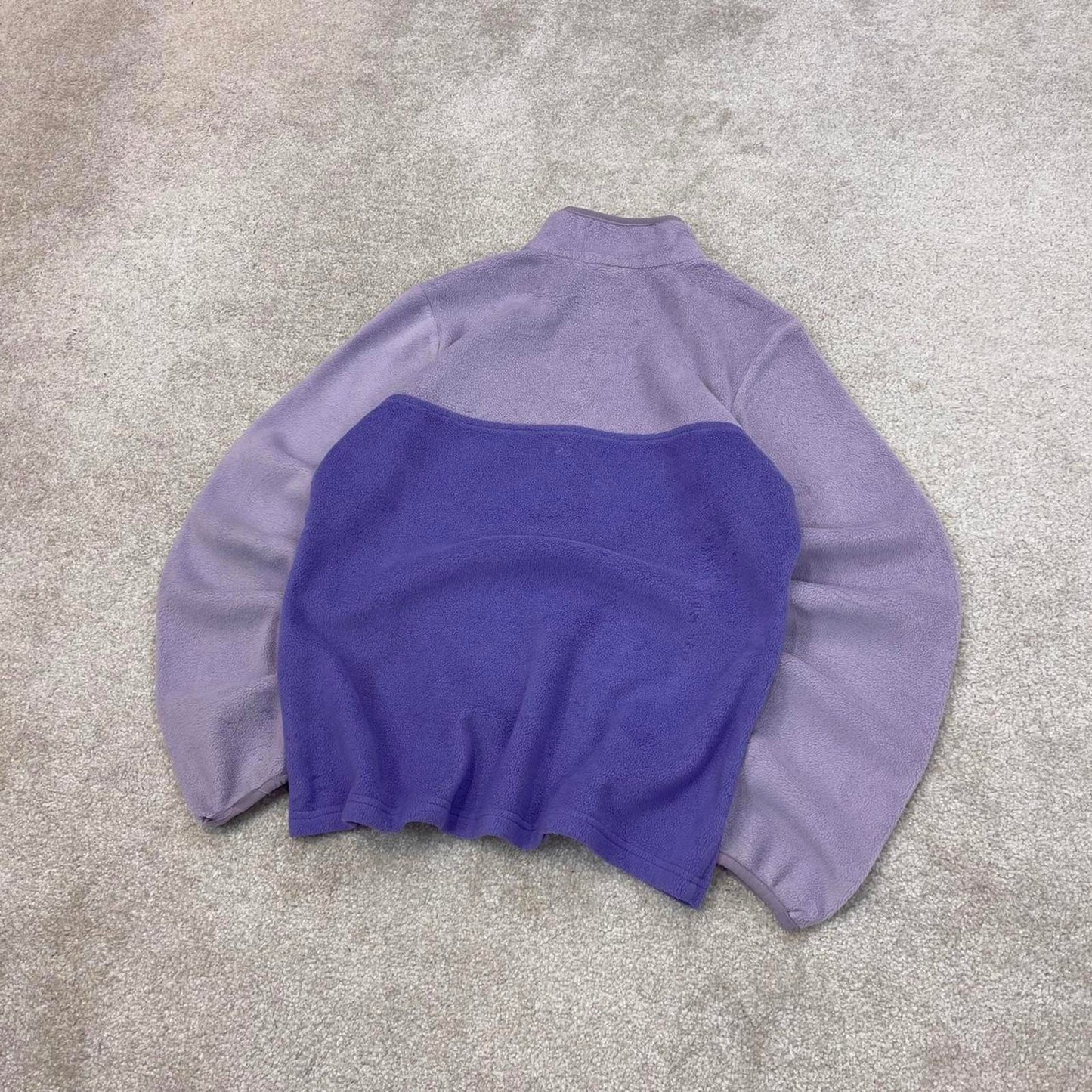 Purple Womens Columbia technical snap t fleece Small y2k style autumn