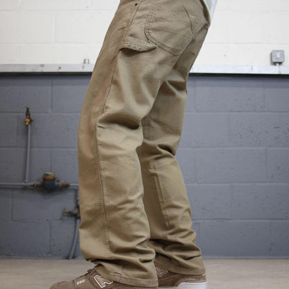 Tan Wrangler carpenter pants W32L32 loose cargo skater style jeans