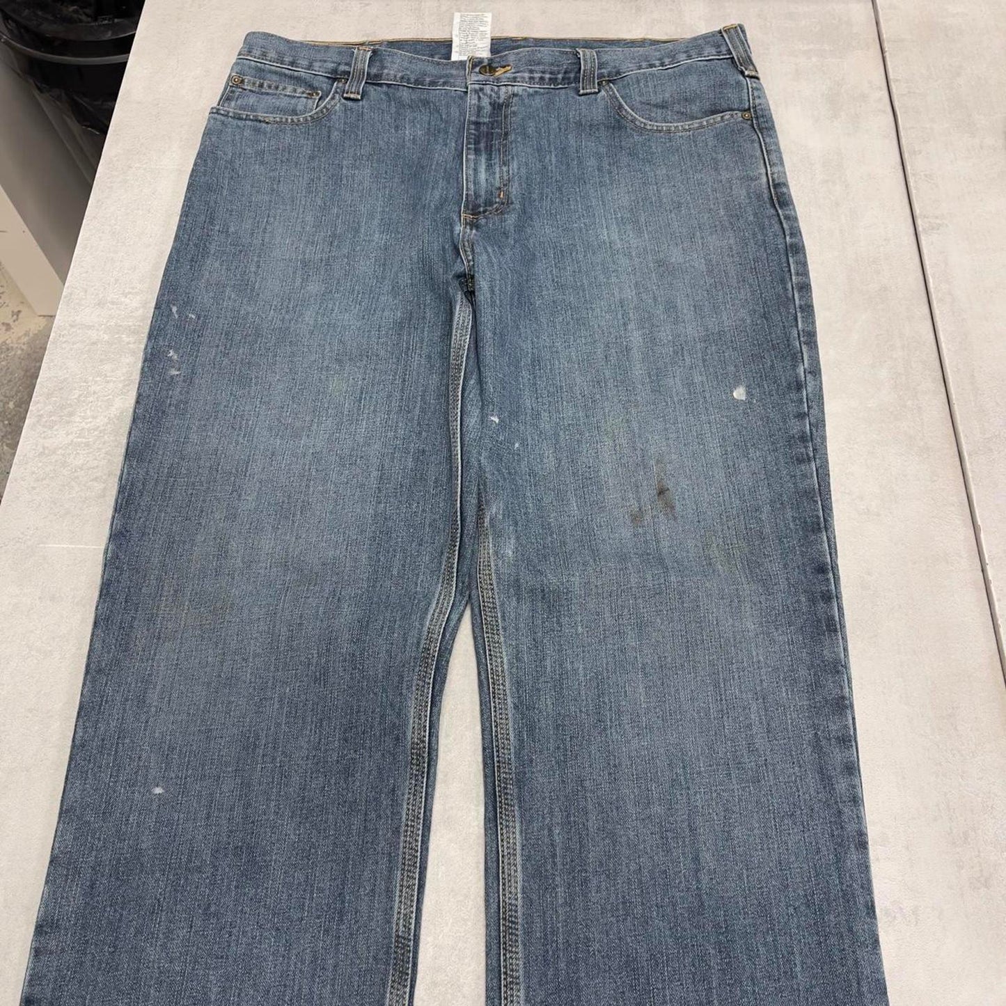 Mens Carhartt jeans W38 L32 blue loose 90s style skater work jeans