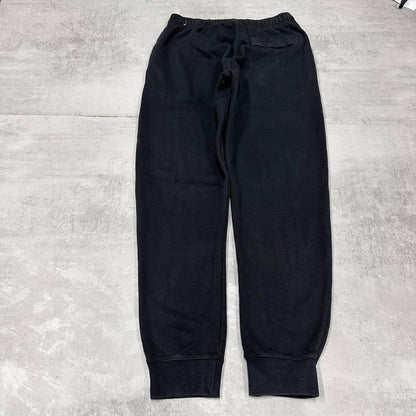 Y2k black Nike tracksuit bottoms Medium men's joggers sweatpants embroidered swoosh logo track pants