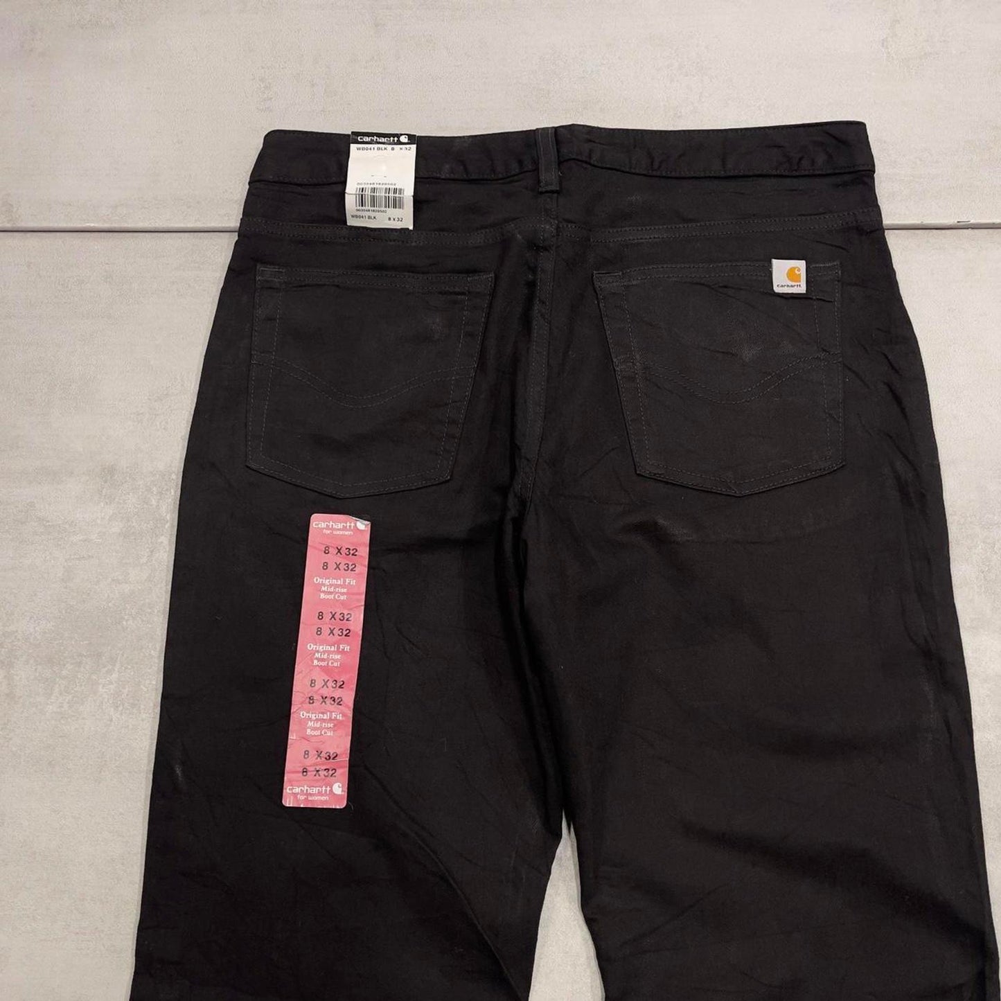 Black Carhartt jeans size 8 W32L32 original fit bootcut jeans