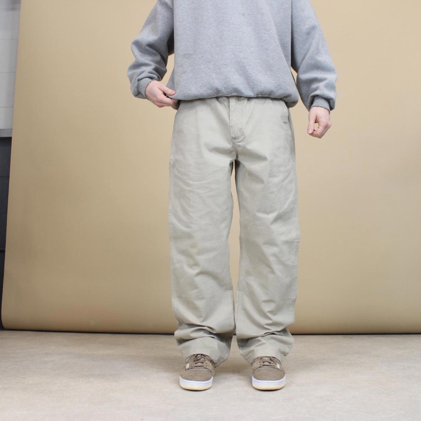Beige Carhartt carpenter trousers W36L32