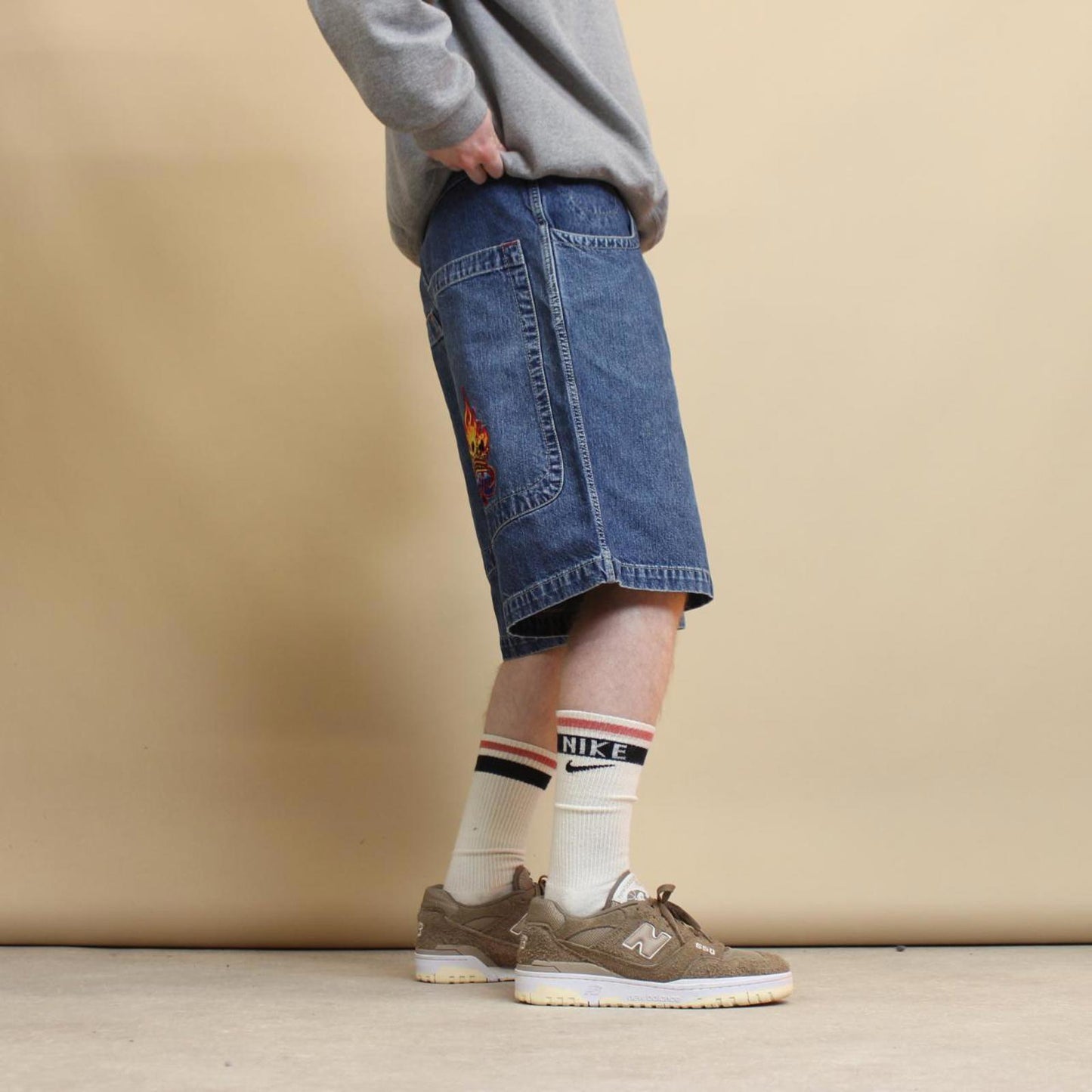 JNCO Flaming Ace shorts W30