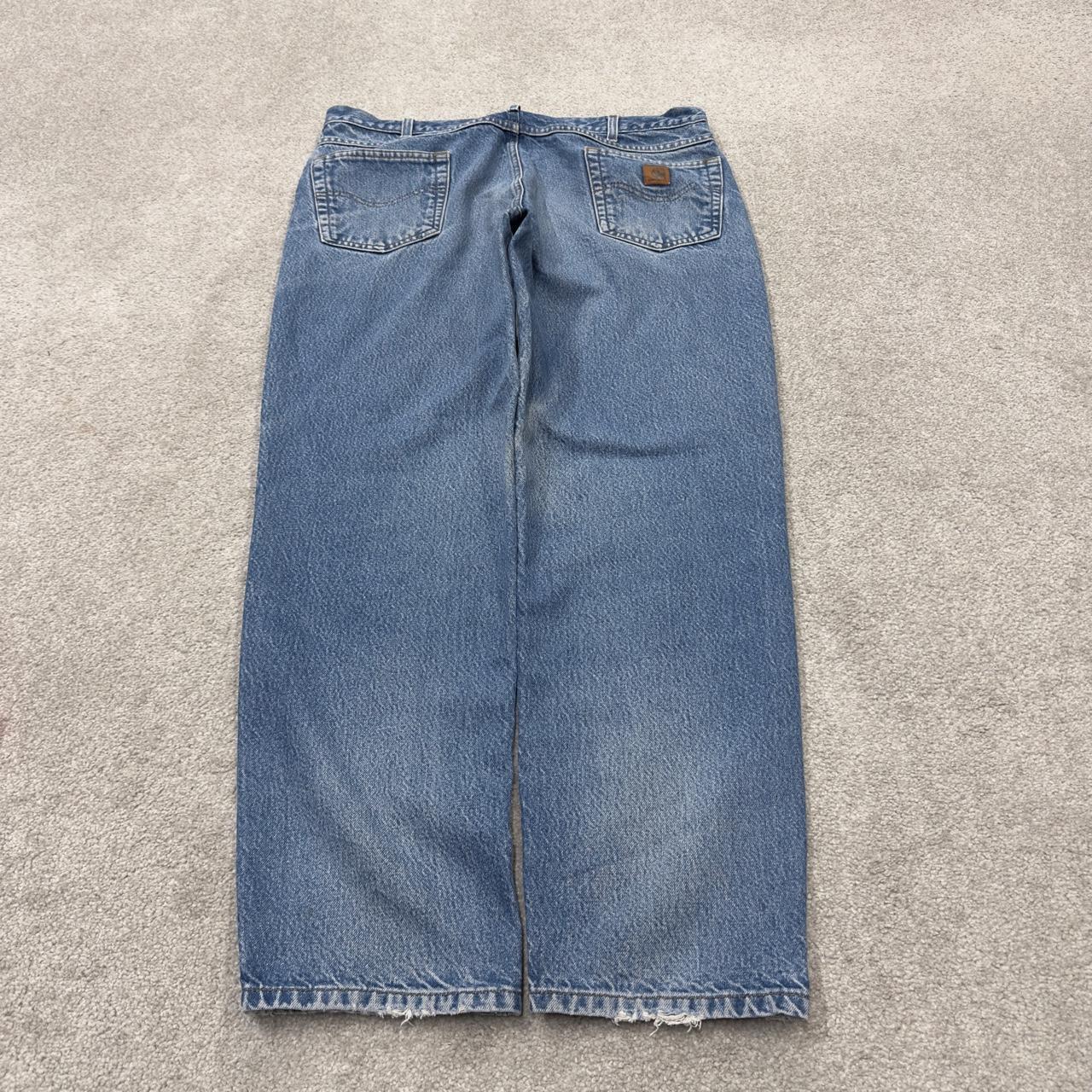 Vintage Carhartt jeans y2k relaxed washed blue denim Loose leg 100% cotton skater style workwear