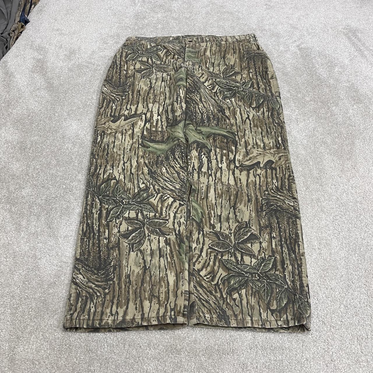 Vintage Duxbak baggy camo pants Y2K khaki brown  Realtree camouflage pattern utility trousers