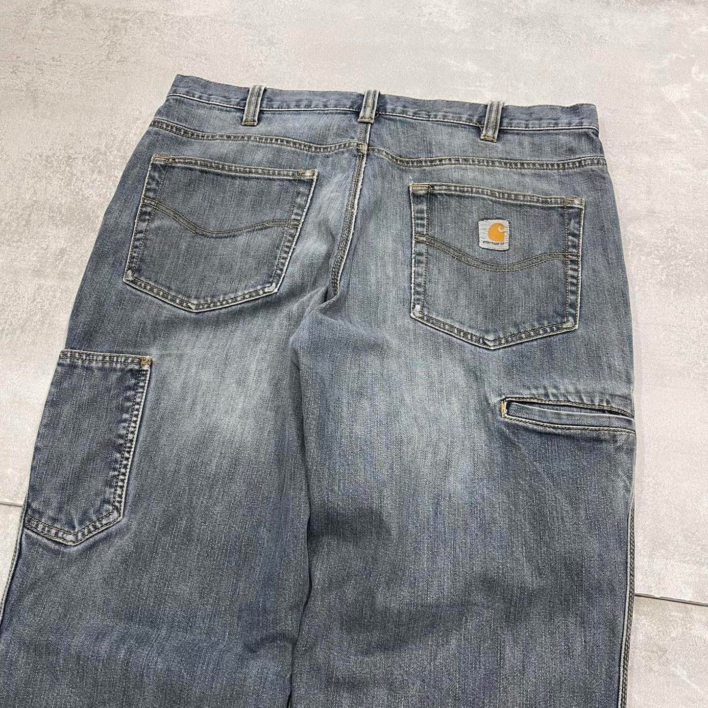 Blue Carhartt carpenter jeans W36 L32 Relaxed fit denim work skate jeans