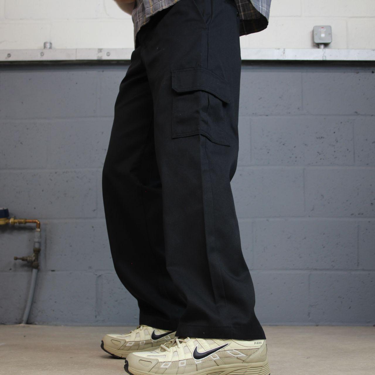 Dickies cargo pants y2k black relaxed Loose straight leg chino style utility skater workwear pants