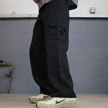 Dickies cargo pants y2k black relaxed Loose straight leg chino style utility skater workwear pants