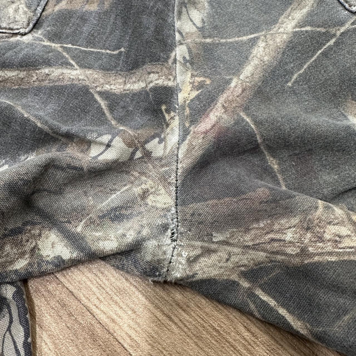 Vintage mossy oak camo cargo pants Loose straight leg camouflage utility combat trousers