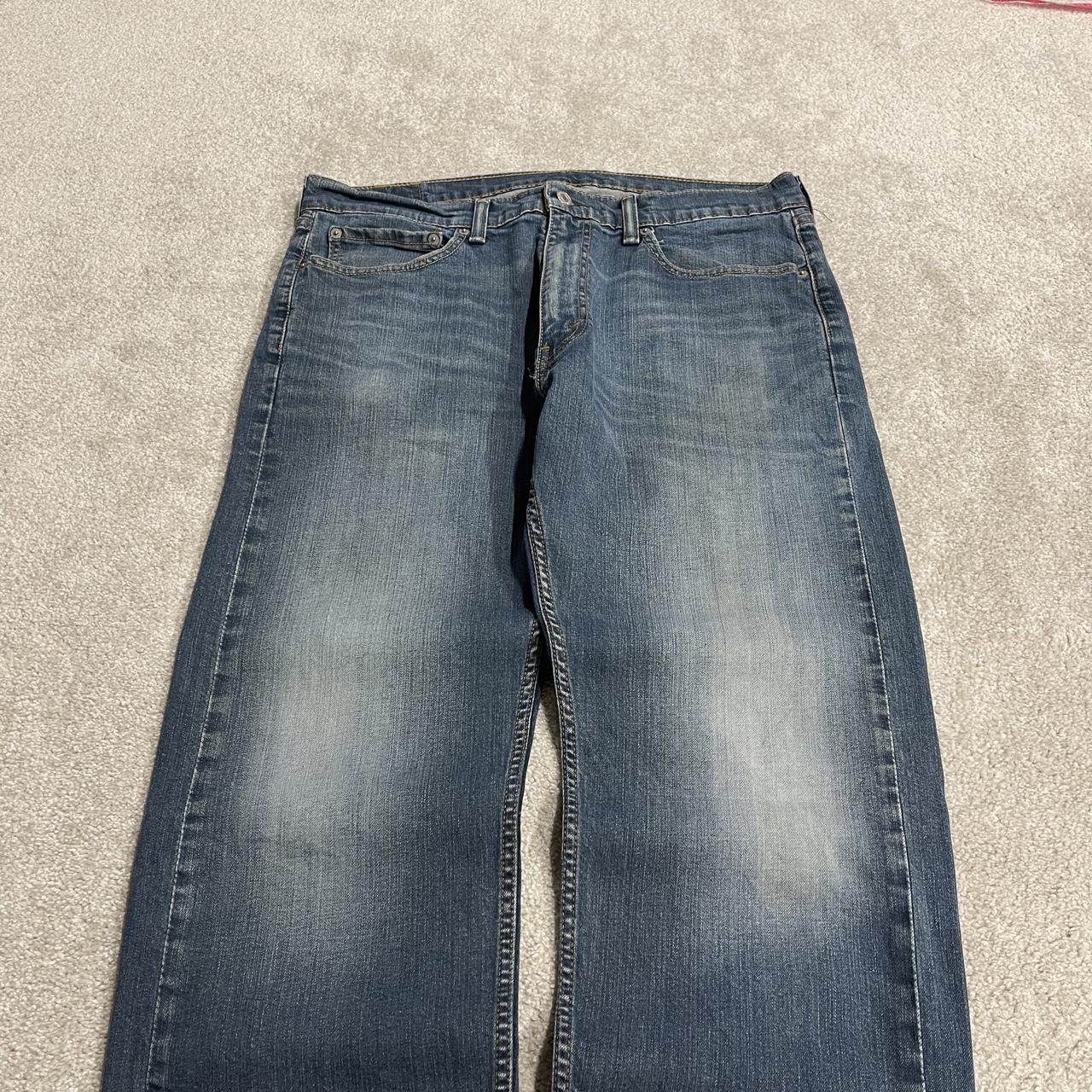 Levi's 505 straight fit jeans y2k blue Regular straight leg denim pants red tab logo