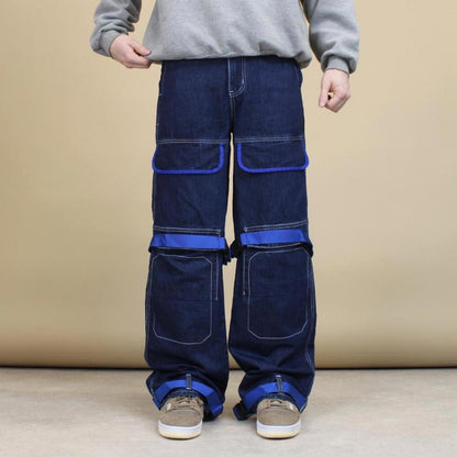 Blue SHEIN baggy cargo jeans W30L32