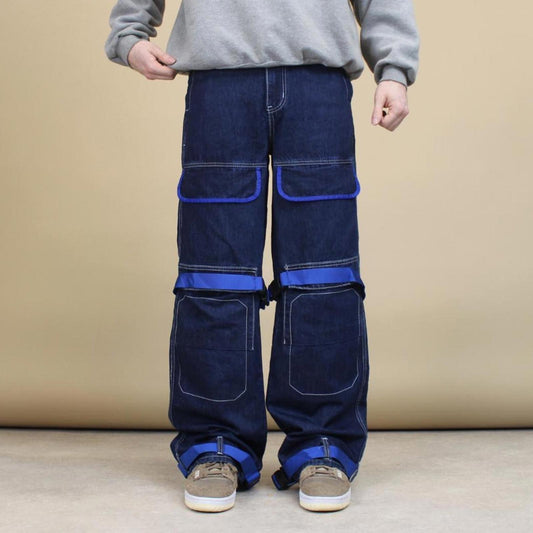 Blue SHEIN baggy cargo jeans W30L32
