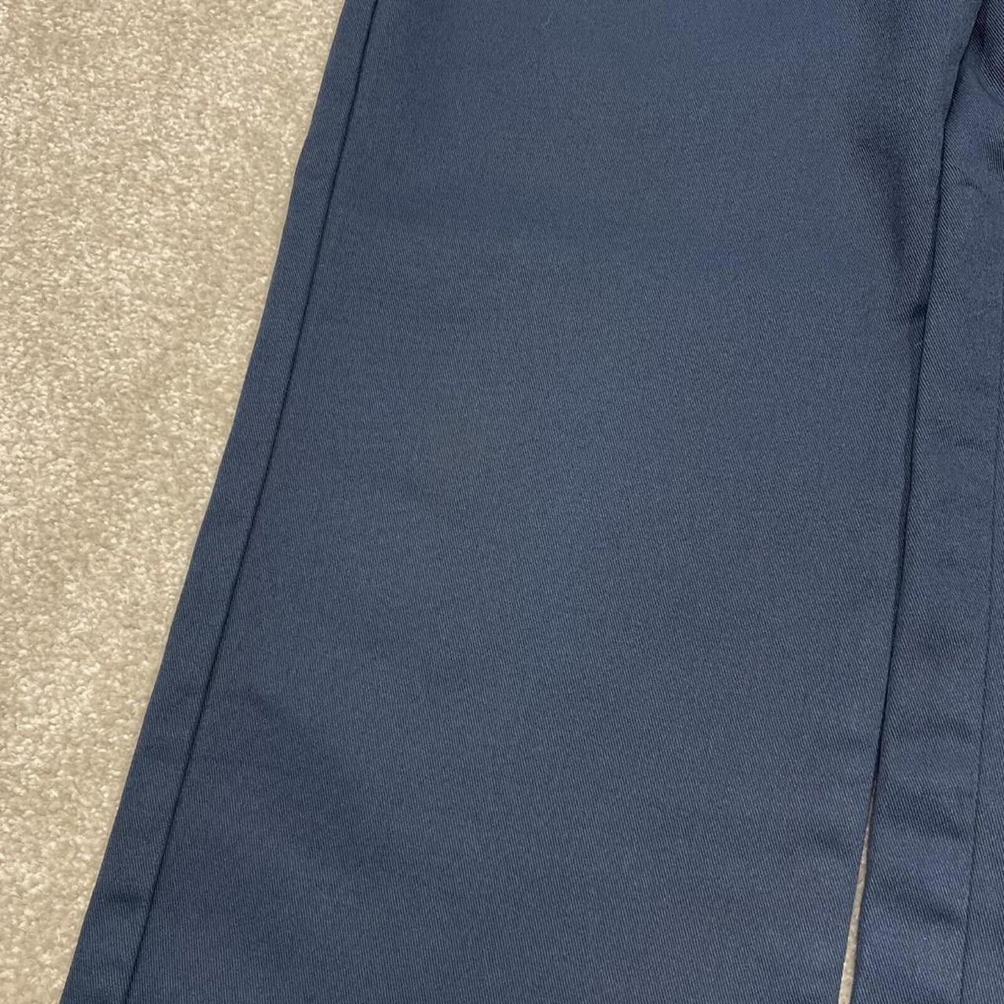Vintage Dickies work pants fleece lined navy Twill chino skate style trousers