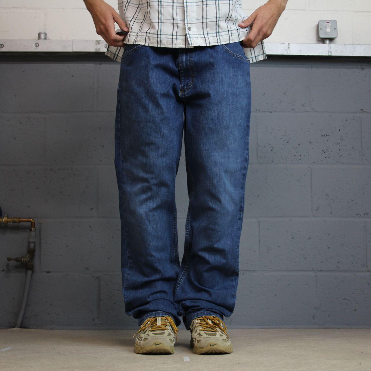 Y2K Carhartt straight leg jeans y2k W40L32 blue Relaxed fit 2000s style workwear jeans