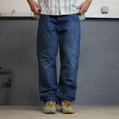 Y2K Carhartt straight leg jeans y2k W40L32 blue Relaxed fit 2000s style workwear jeans