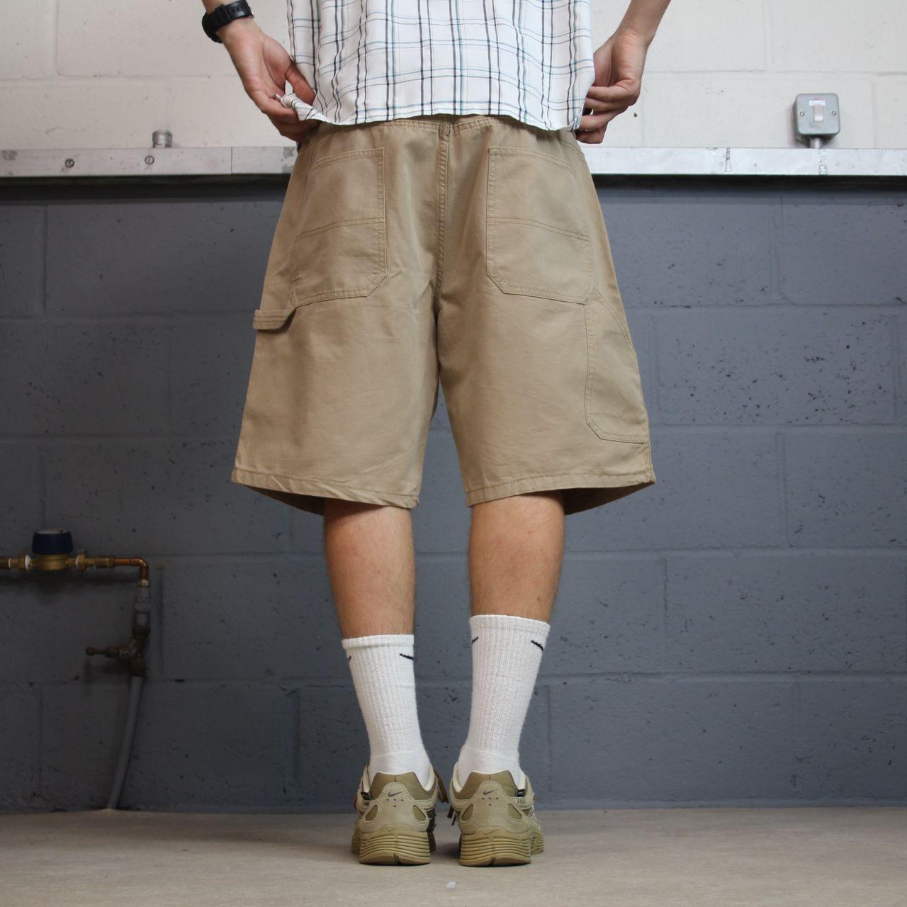Blue Mountain carpenter shorts y2k tan Loose fit surfer style summer utility shorts