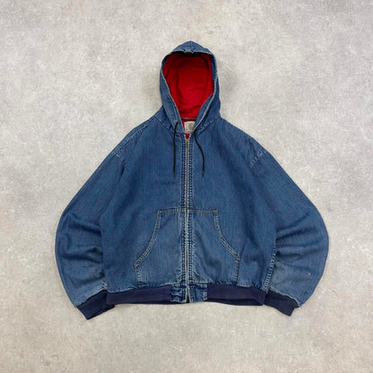 Vintage denim Carhartt active jacket cropped XS 1960s/70s blue denim active