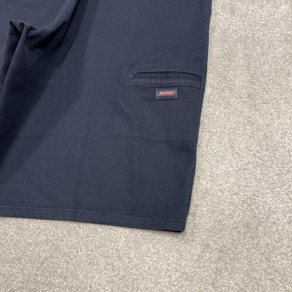Y2k baggy Dickies W34 chino shorts skater style navy